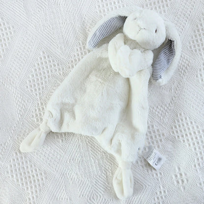 11'' Mood Comforter Bunny Baby Teething Toy Soft Animal for Doll Room Decoration Mood Appease Toy for Infant Crib Orname