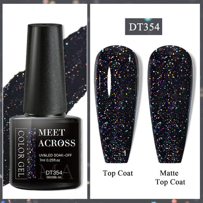 7ml Red Series Cat Magnetic Gel Nail Polish Sparkle Glitter Semi Permanent Nail Art UV Gel Varnish Manicure For Valentines Nails