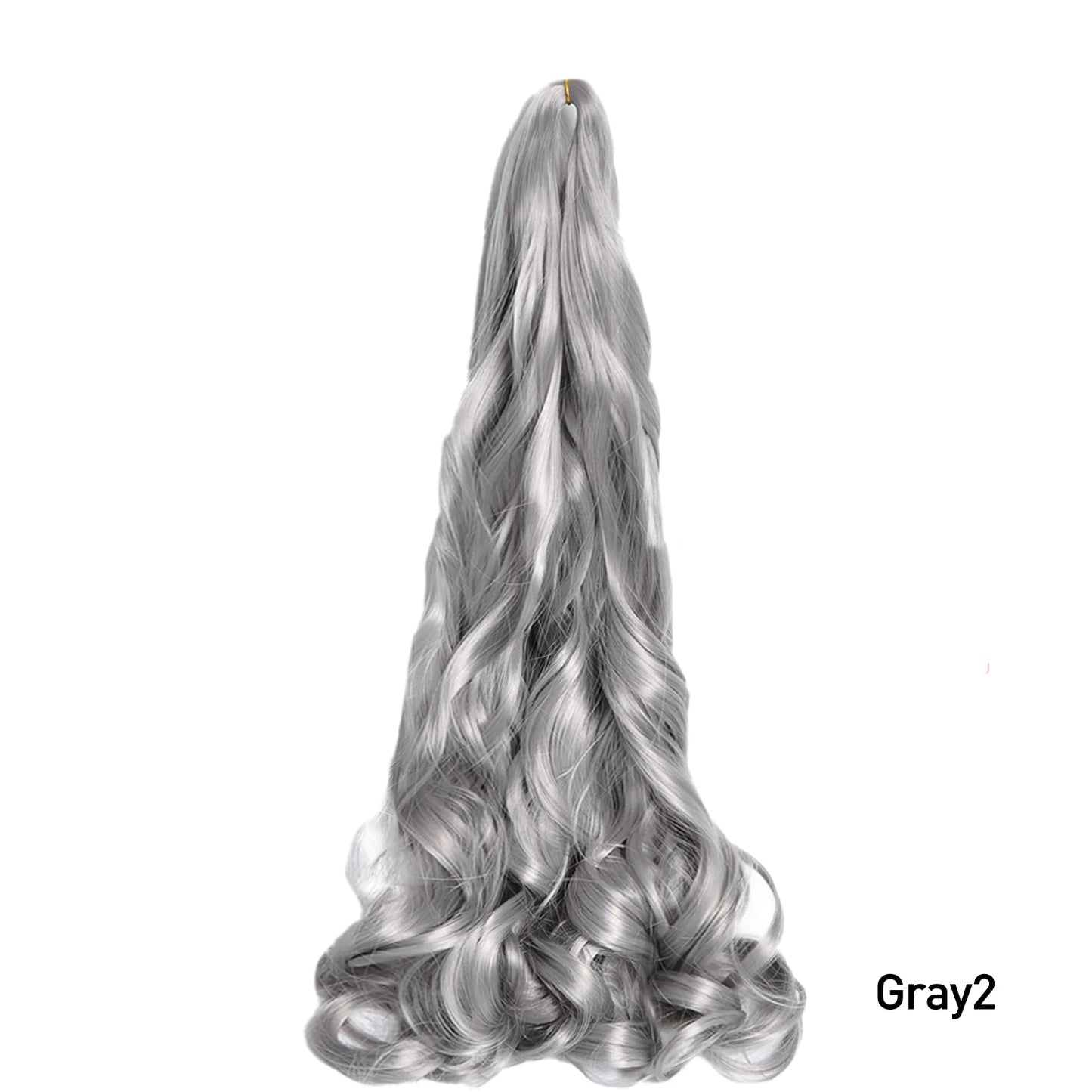 Loose Wave Spiral Curl Braids Synthetic Hair French Curls Braiding Hair Extensions High Temperature Ombre Pre Stretched Hair