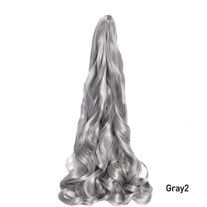 Loose Wave Spiral Curl Braids Synthetic Hair French Curls Braiding Hair Extensions High Temperature Ombre Pre Stretched Hair