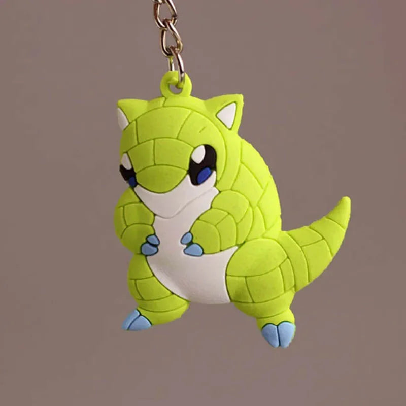 Pokemon Keychain Pikachu Anime Action Figure Toy Kawaii Cartoon Fashion Charmander Psyduck Doll Keyring Car Bag Pendant Kid Gift