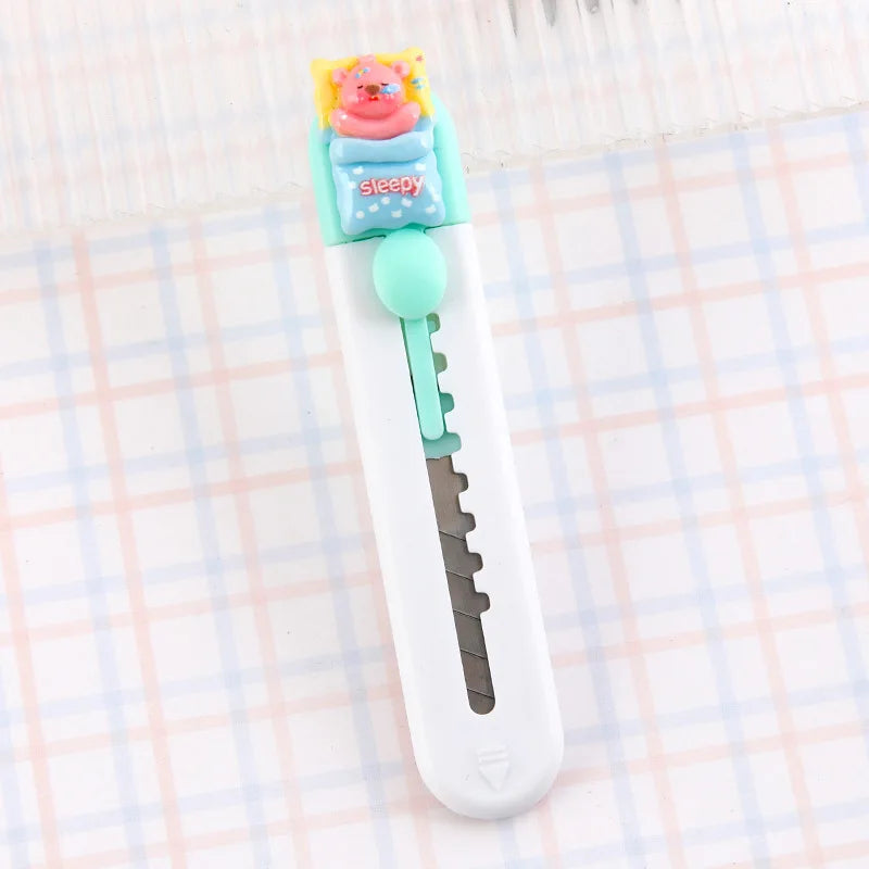 1 Piece Lytwtw's Cartoon Capybara  Art Cutter Utility Knife Mini Student Art DIY Tools Creative Stationery School Supplies