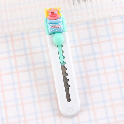 1 Piece Lytwtw's Cartoon Capybara  Art Cutter Utility Knife Mini Student Art DIY Tools Creative Stationery School Supplies