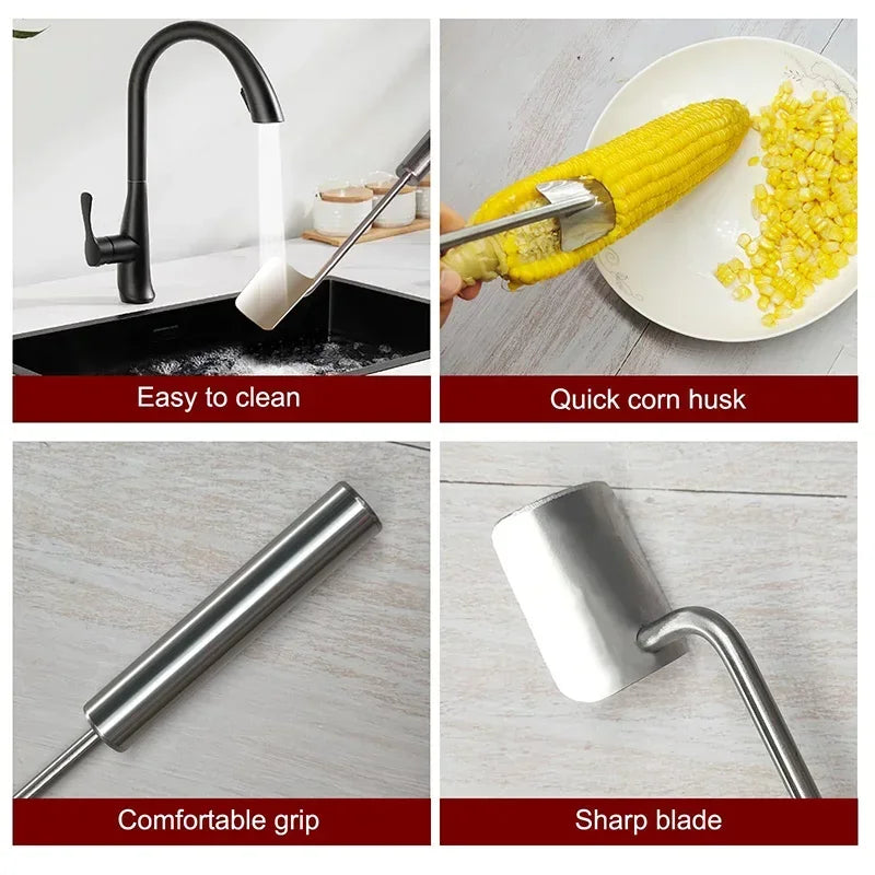 Stripper Knife Set  Corn Peeler for Corn on The Kitchen Accessory Gadgets Useful Things Tools for Gadget Sets Dining Bar Home