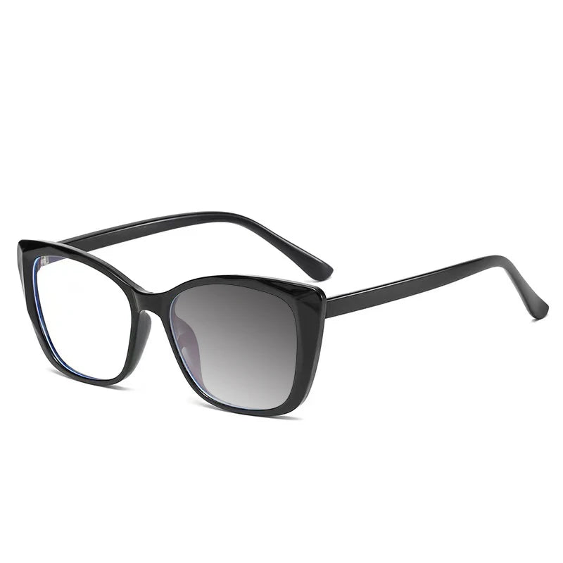 New Fashion Vintage Gradient Eyeglasses For Nearsightedness Anti Blue Light Myopia 2022 Unique Transparent Cat Eye Glasses Frame