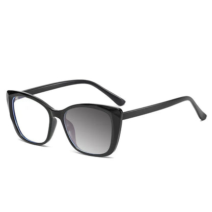 New Fashion Vintage Gradient Eyeglasses For Nearsightedness Anti Blue Light Myopia 2022 Unique Transparent Cat Eye Glasses Frame