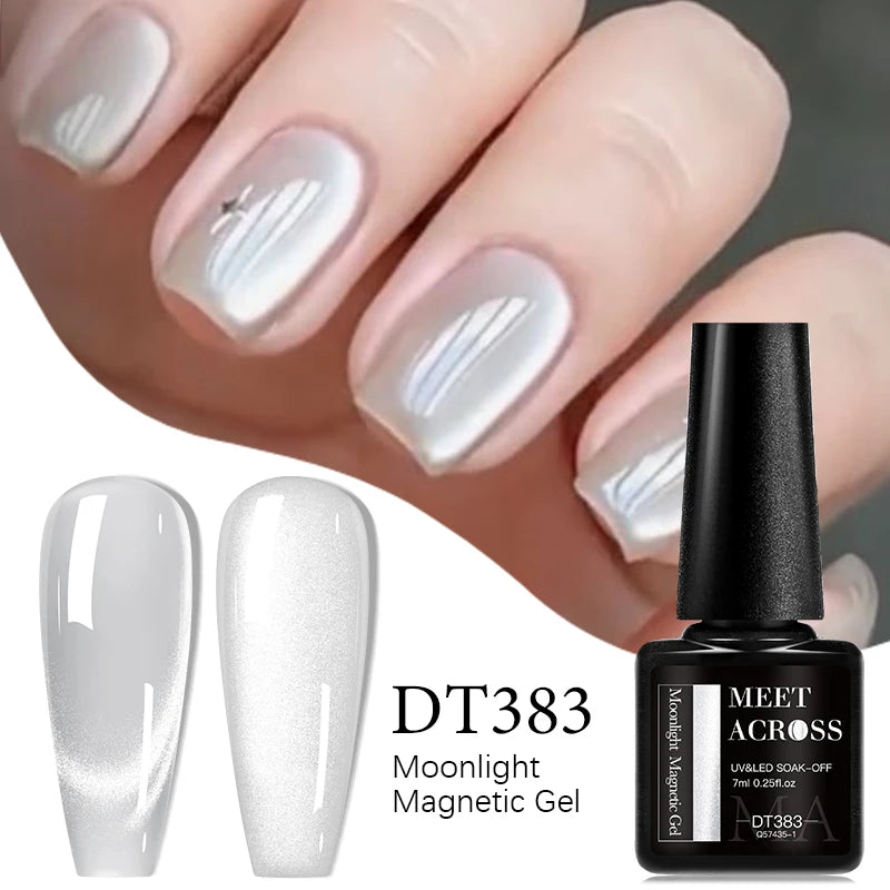 7ml Red Series Cat Magnetic Gel Nail Polish Sparkle Glitter Semi Permanent Nail Art UV Gel Varnish Manicure For Valentines Nails