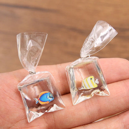 5Pcs 8 Color 24*53mm Transparent Resin Clownfish Charms In Water Jewelry Pendant Fish Bag Earrings Handmade DIY Material