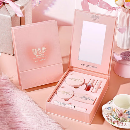 HLOFF Random Love Yao Color Makeup High-End Gift Set Valentine's Day Birthday Gift Lipstick Cushion Makeup Set