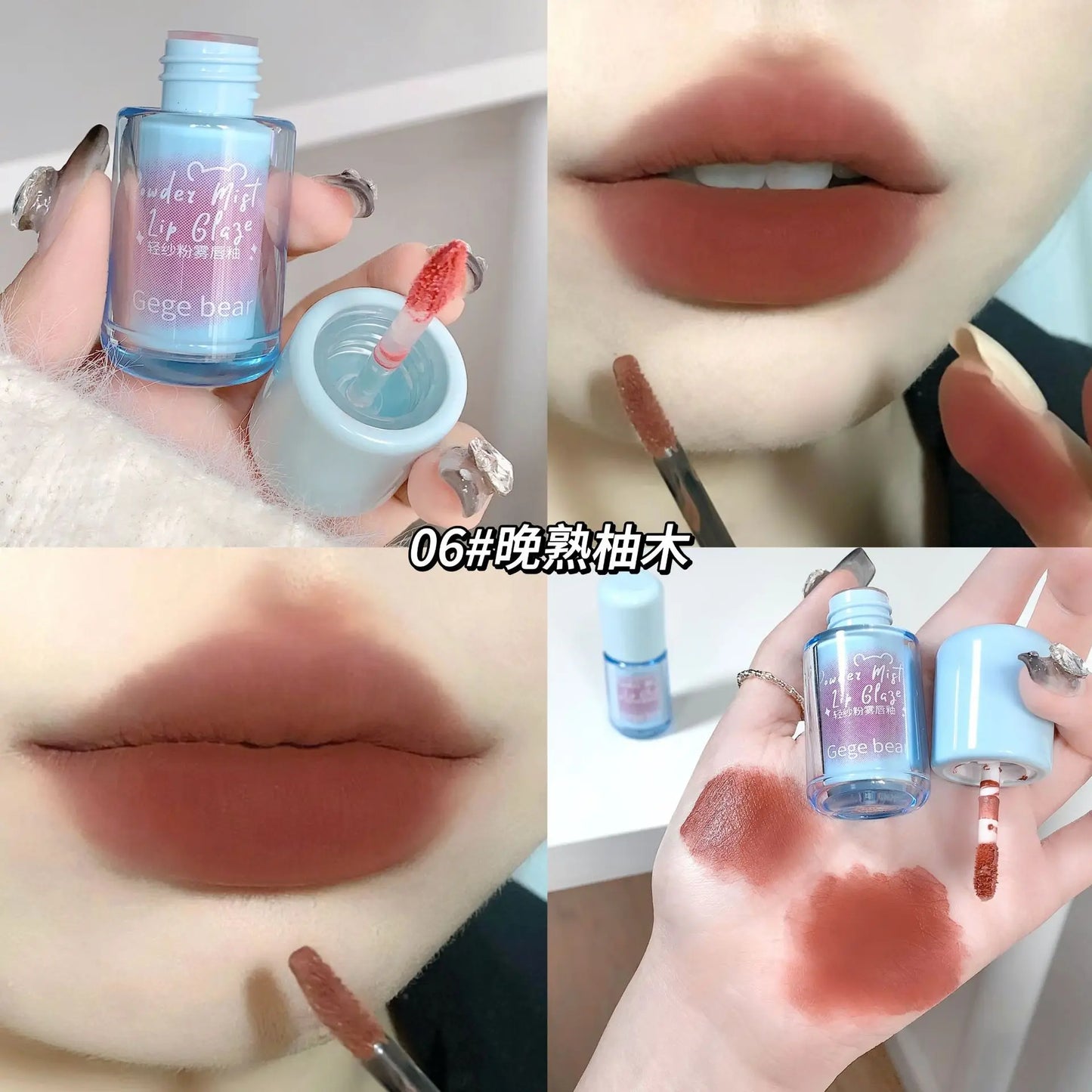 New Matte Liquid Lipstick Long Lasting Light and Thin Mousse Lip Mud Velvet Red Rose Nude Colors Lip Gloss Waterproof Lip Makeup