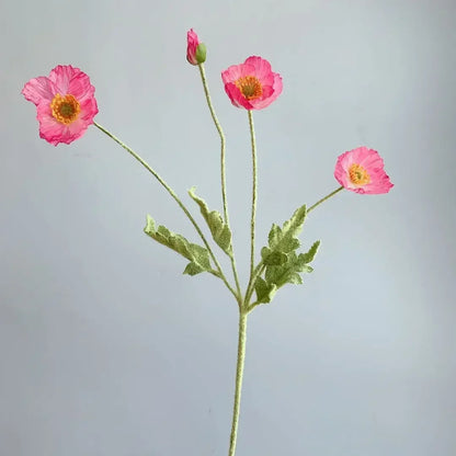 Artificial Poppy Flowers Bouquet Silk Fake Flowers For Home Garden Decor Marriage Party Wedding Decoration DIY Vase Accessories