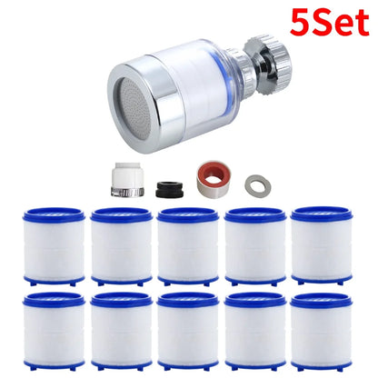 1-5Set Faucet Water Filter 360 Degree Rotating Splash Filters Remove Chlorine Heavy Metals Filtered Showers Head Bath Purifier ﻿