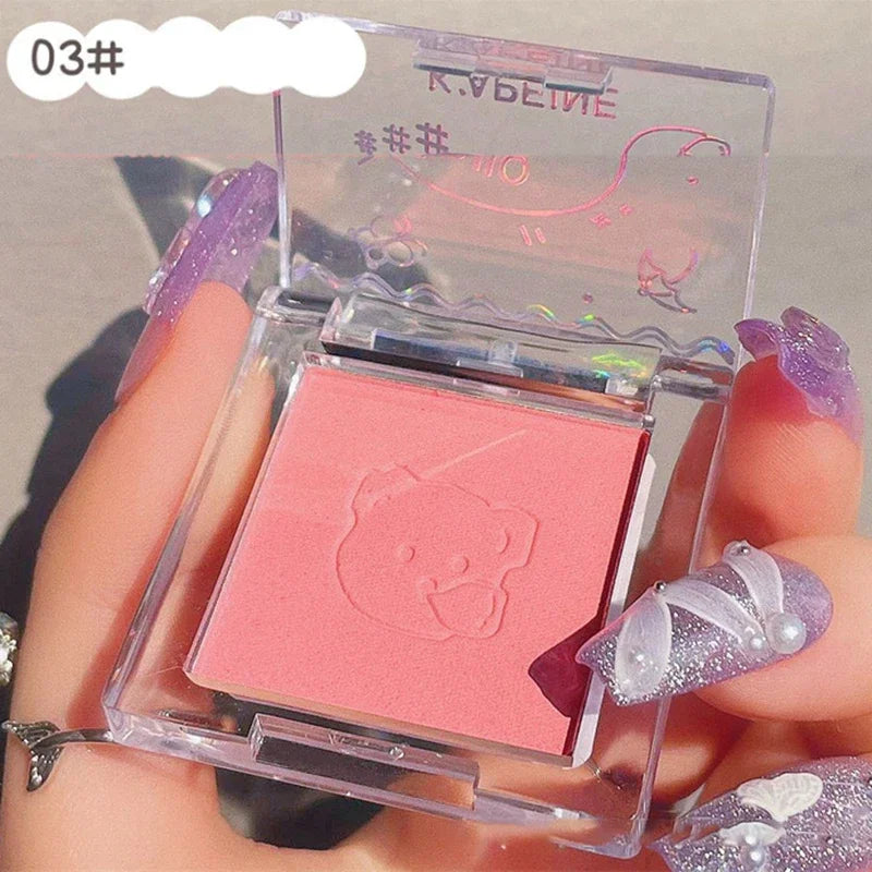 Girl Blush Peach Cream Makeup Blusher Palette Cheek Contour Pink Waterproof Cosmetic Beauty Powder Soft Smooth New Makeup Rouge