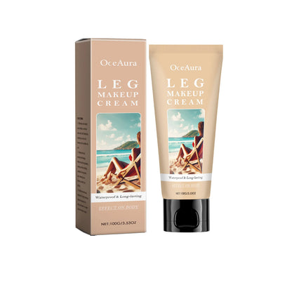 Leg Makeup Body Lotion Long-Lasting Waterproof Anti-Transfer Concealer Even Skin Tone Wheat Tan Brown Liquid Bronze Foundation