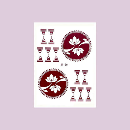 Waterproof Henna Tattoo Stickers for Women Flower Instant Fake Tattoo for Hand Temporary Tattoos for Wedding Party Festival