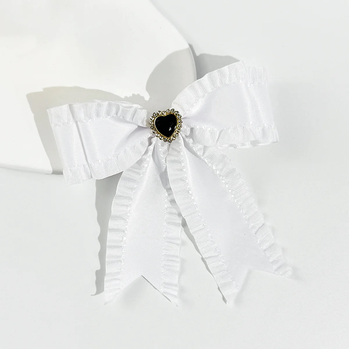 Women Elegant Lace Bow Ribbon Hair Clips Solid Color Satin Заколка Бант Girls Korean Hairpins Party Headdress Hair Accessories