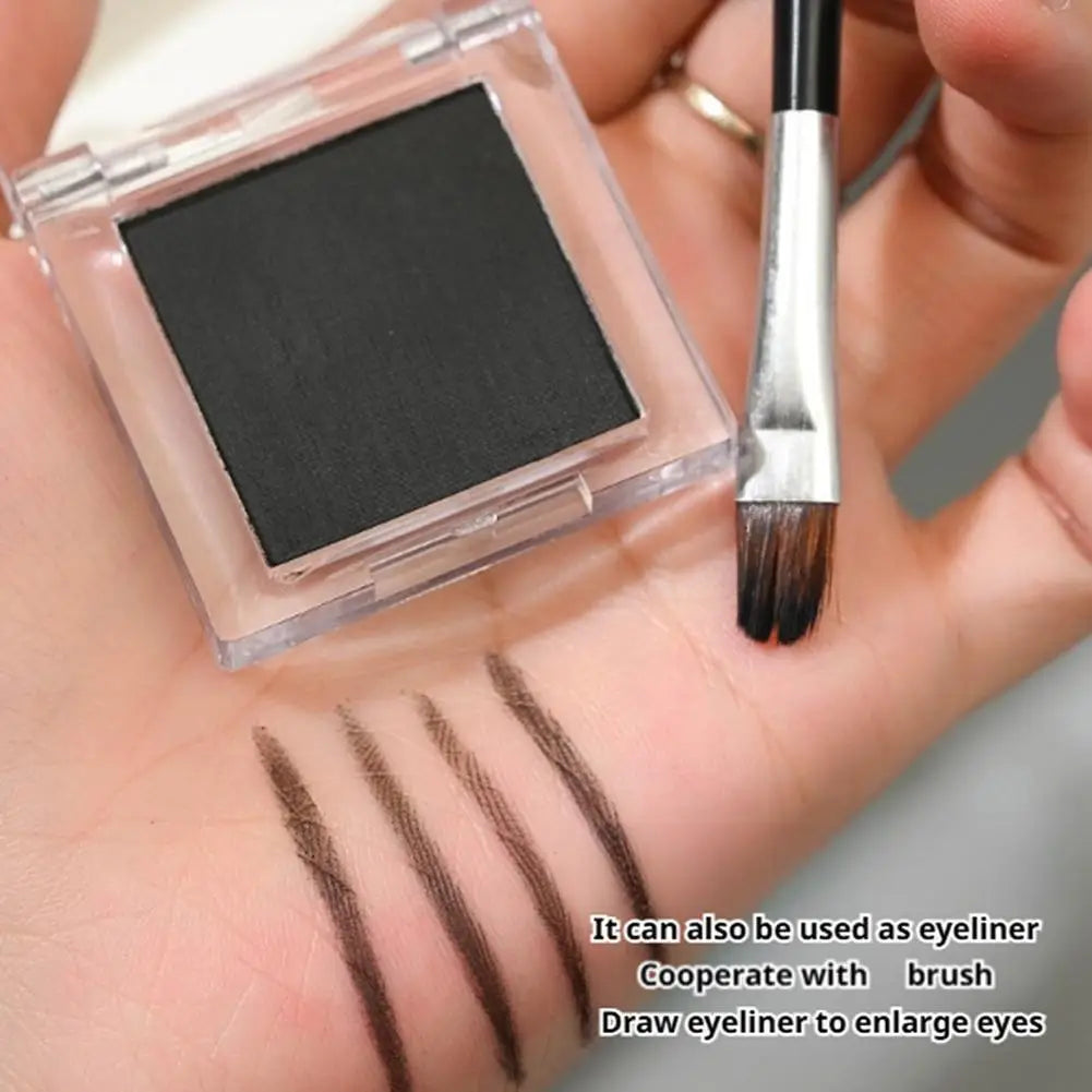 Matte White, Black With Subtle Sparkle, Brightening Eyeshadow Tray For Long-Lasting, Delicate Makeup, As A Highlight Cosmetics
