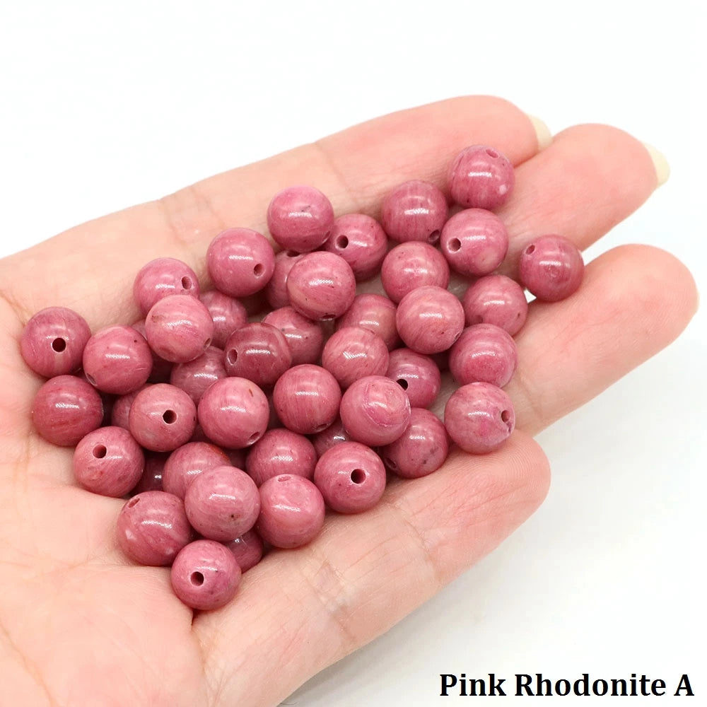4 6 8 10mm Natural Black Tourmaline Beads Round Smooth Loose Stone Bead For Jewelry Making Diy Bracelet Necklace Accessories