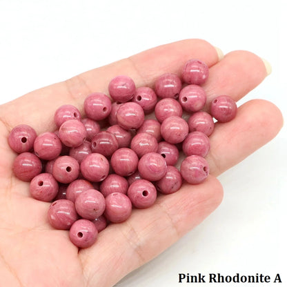 4 6 8 10mm Natural Black Tourmaline Beads Round Smooth Loose Stone Bead For Jewelry Making Diy Bracelet Necklace Accessories
