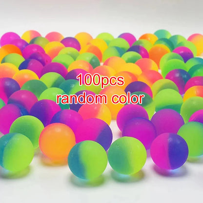 10~100pcs 25mm Bouncing Balls Rubber Elastic Ball Mixed Style Indoor and Outdoor Children Toy Balls Float Ball Birthday Gift TMZ