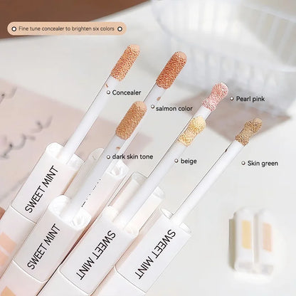 Double-head concealer, brightens and contours the face, naturally covers and creates a three-dimensional makeup look