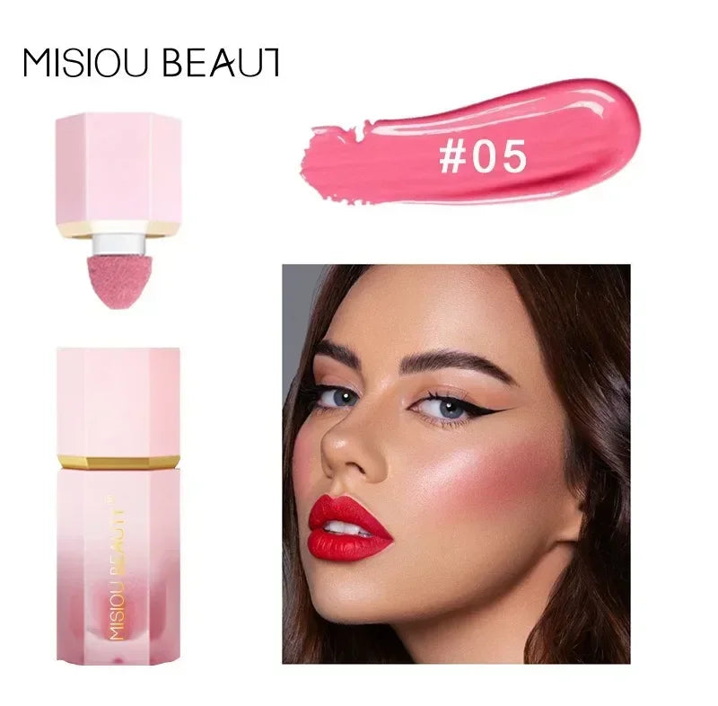 Natural Blusher Cute Korean Makeup for Women Liquid Blush Waterproof Multi-purpose Facial Nourishing Blush Stick Cheek