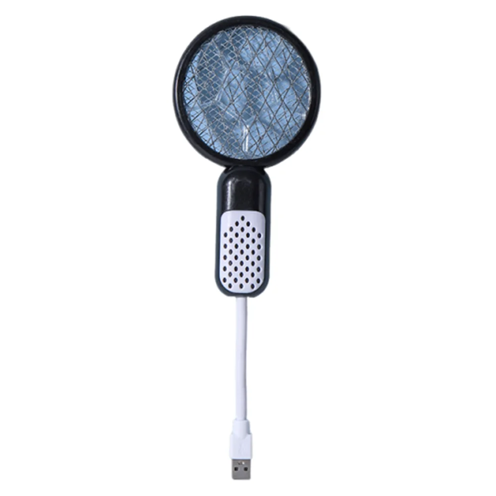 Compact Mini USB Mosquito Swatter UV Light Electric Shock Insect Racket Security Net Portable Fly Bug Zapper Camping