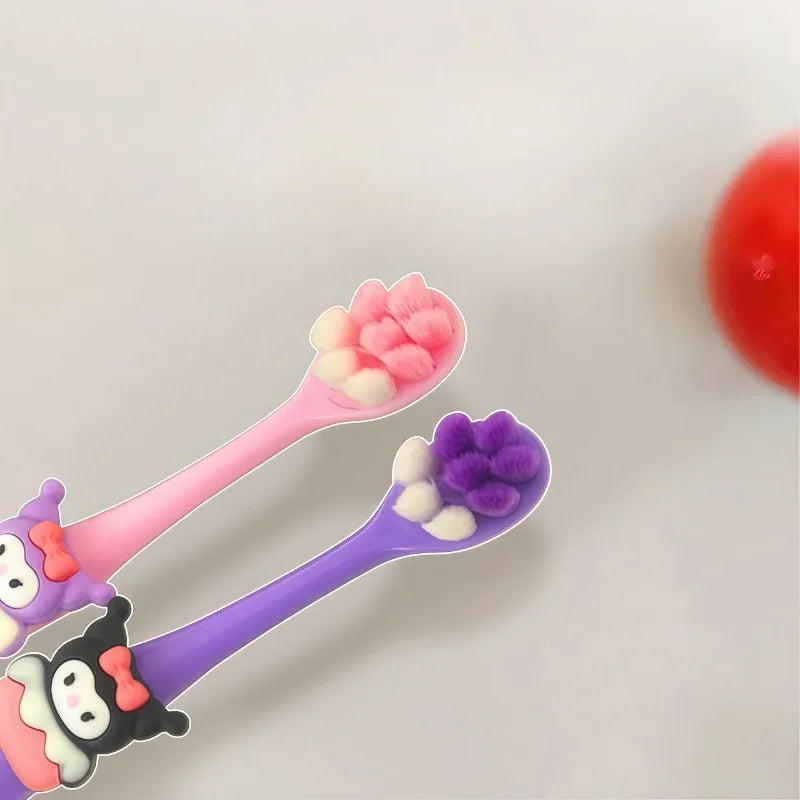 New kawaii Hello kitty children's mouthwash cup kuromi teeth jar brush cup My melody toothbrush holder Children's wash cup set