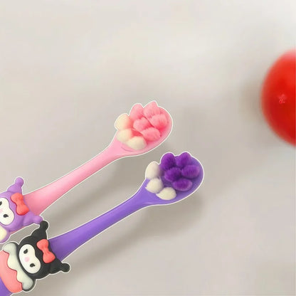 New kawaii Hello kitty children's mouthwash cup kuromi teeth jar brush cup My melody toothbrush holder Children's wash cup set