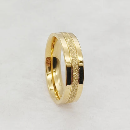 Couple Wedding Rings For Men Lover's Alliance Male Female Ringe Anniversary Stainless Steel Jewelry Ring Woman Gold Color