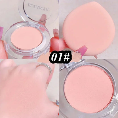 Girl Blush Peach Cream Makeup Blusher Palette Cheek Contour Pink Waterproof Cosmetic Beauty Powder Soft Smooth New Makeup Rouge
