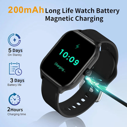 LAXASFIT 2025 New Smart Watch H9 Bluetooth Calls Men Women Smartwatches Fitness Bracelet Custom Watch Face