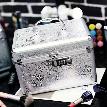 Makeup Box Large Capacity Professional Makeup Artist Portable Double Cosmetic Organizer