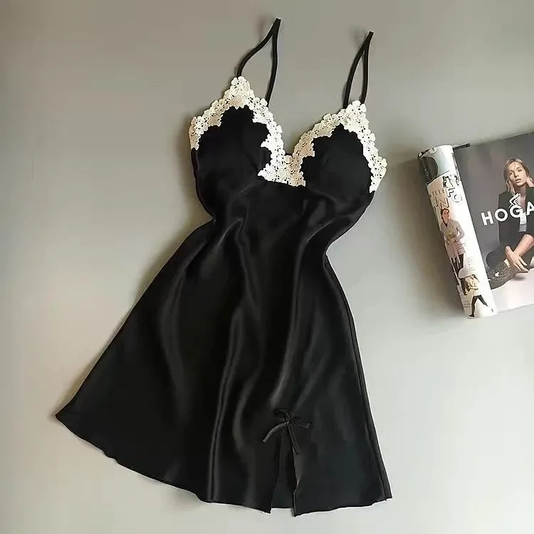 Nightgown for Women's Pajamas Short Skirt Sexy Tempting Home Clothes Night Shirts Catch Dress Sleeping Lingerie Body Hot Pyjamas