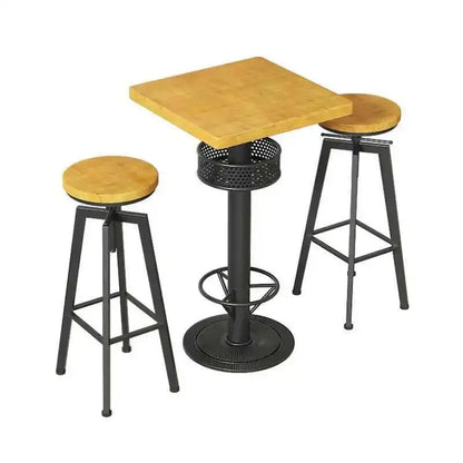 Restaurant Kitchen Bar Tables Side Eat Standing Party Vintage Dining Table Wooden Round Muebles De Cocina Furniture Zt50bt New