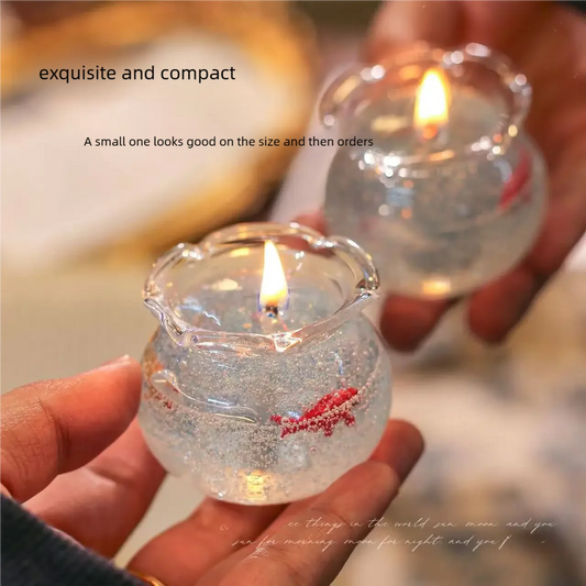Bubble Fish Tank Goldfish Aromatherapy Candle Cute Room Decoration Props Birthday Gifts Best Friend Gift Christmas Decoration