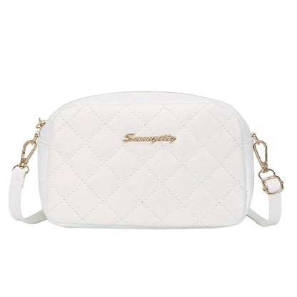 2025 tassel women's small crossbody bag trend diamond grid embroidery camera women's shoulder bag fashion chain crossbody bag