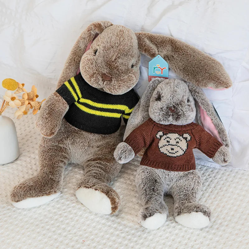 15 Styles Kawaii Soft Rabbit Cute Dolls Plush Toys Kids Stuffed Animals Baby Long Ear Bunny Sleeping Plushie Toy Birthday Gift