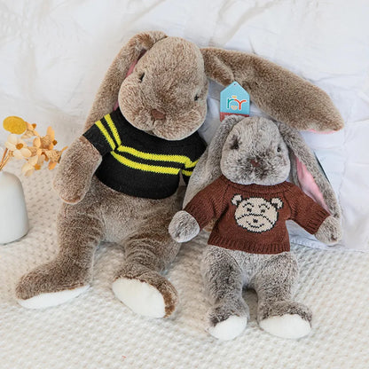 15 Styles Kawaii Soft Rabbit Cute Dolls Plush Toys Kids Stuffed Animals Baby Long Ear Bunny Sleeping Plushie Toy Birthday Gift