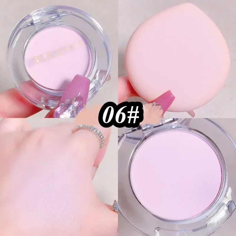 Girl Blush Peach Cream Makeup Blusher Palette Cheek Contour Pink Waterproof Cosmetic Beauty Powder Soft Smooth New Makeup Rouge