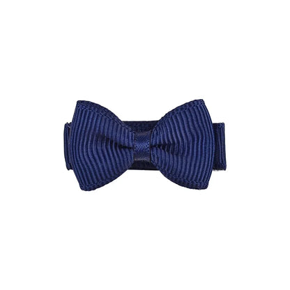 RIBBON BOWS Mini Ribbon Hair Bows Clip for Girls Bangs Hairgrips Covered Safety Bows Headwear Kids Head Claw Accessories