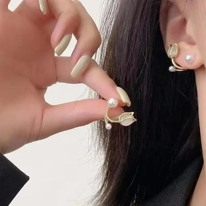 925 Silver Needle Korean Fashion Double V Crystal Earrings For Women Jewelry 2026 Trending Luxury Women's Earrings Behind Ear