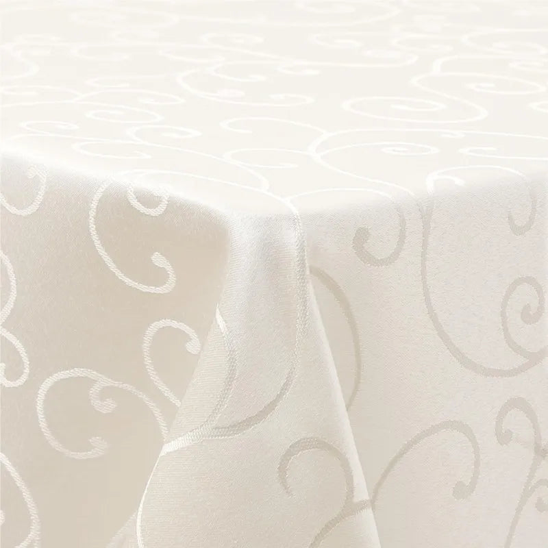 Homaxy Washable Rectangular Tablecloths Kitchen Resturant Easy Care Table Cloths Scratch-Resistant Polyester Damask Table Cloths
