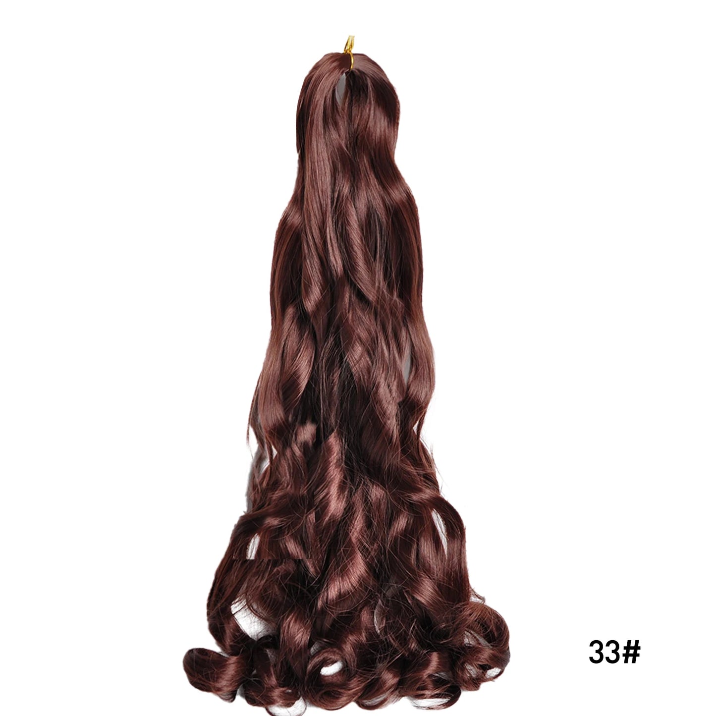 Loose Wave Spiral Curl Braids Synthetic Hair French Curls Braiding Hair Extensions High Temperature Ombre Pre Stretched Hair