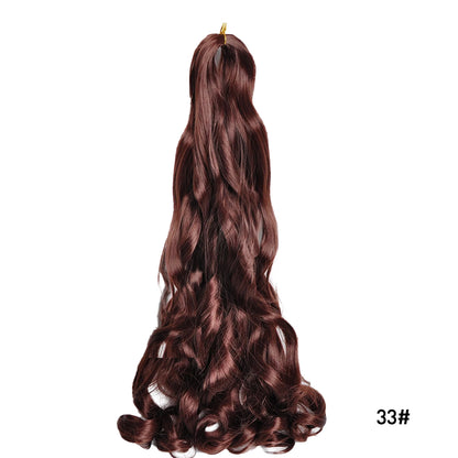 Loose Wave Spiral Curl Braids Synthetic Hair French Curls Braiding Hair Extensions High Temperature Ombre Pre Stretched Hair