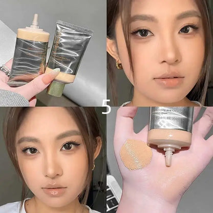 Cappuvini Hydrating Liquid Foundation Blemish Coverage With Skin-Blending Texture Radiant Lightweight Smooth Makeup BaseNew