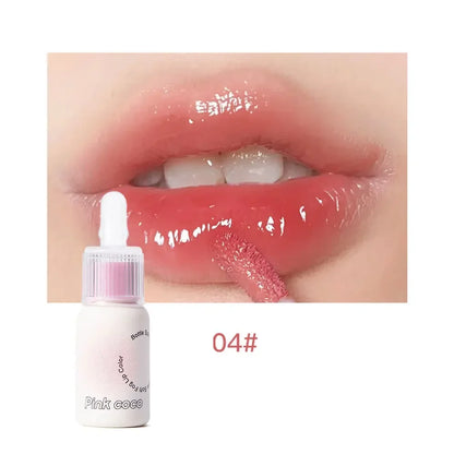 New Milk Tube Mirror Lip Glaze Water Light Glass Lip Gloss Pink Bean Paste Mirror Lipstick Moisturizing Sexy Red Lip Tint Makeup