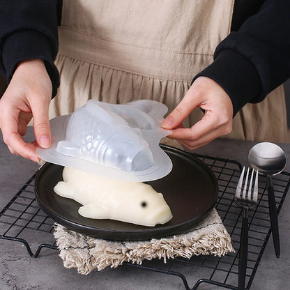Mold for Baking 3D Koi Fish Shape Plastic Cake Chocolate Jelly Mould DIY Soap Handmade Sugarcraft Mold Baking Molds форма рыба