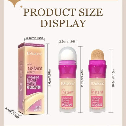 1Pc BSIMONE Matte Liquid Foundation Sponge Applicator – Oil-Control, Long-Lasting, Waterproof BB Cream For Brightening