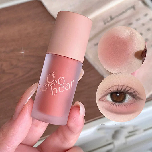 Gege Bear Smooth Multi-purpose Cream Expansion Color Blush Not Easy to Fade Nude Matte Velvet Lip Glaze